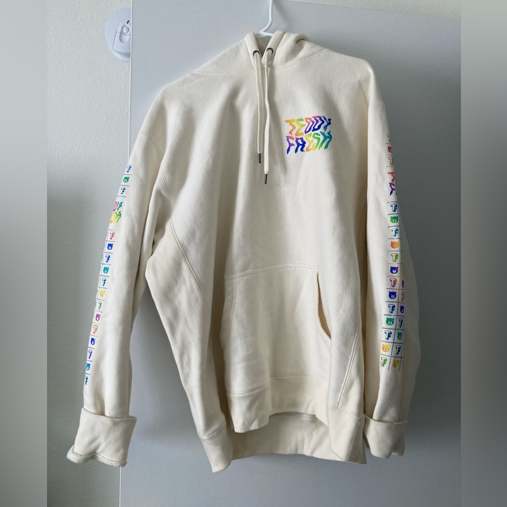 Teddy Fresh Acid Trip Cream/Rainbow Hoodie